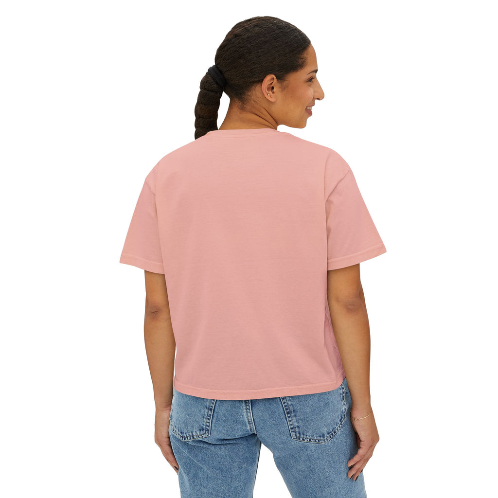 Oyster Shell Women's Boxy Tee (Comfort Color)