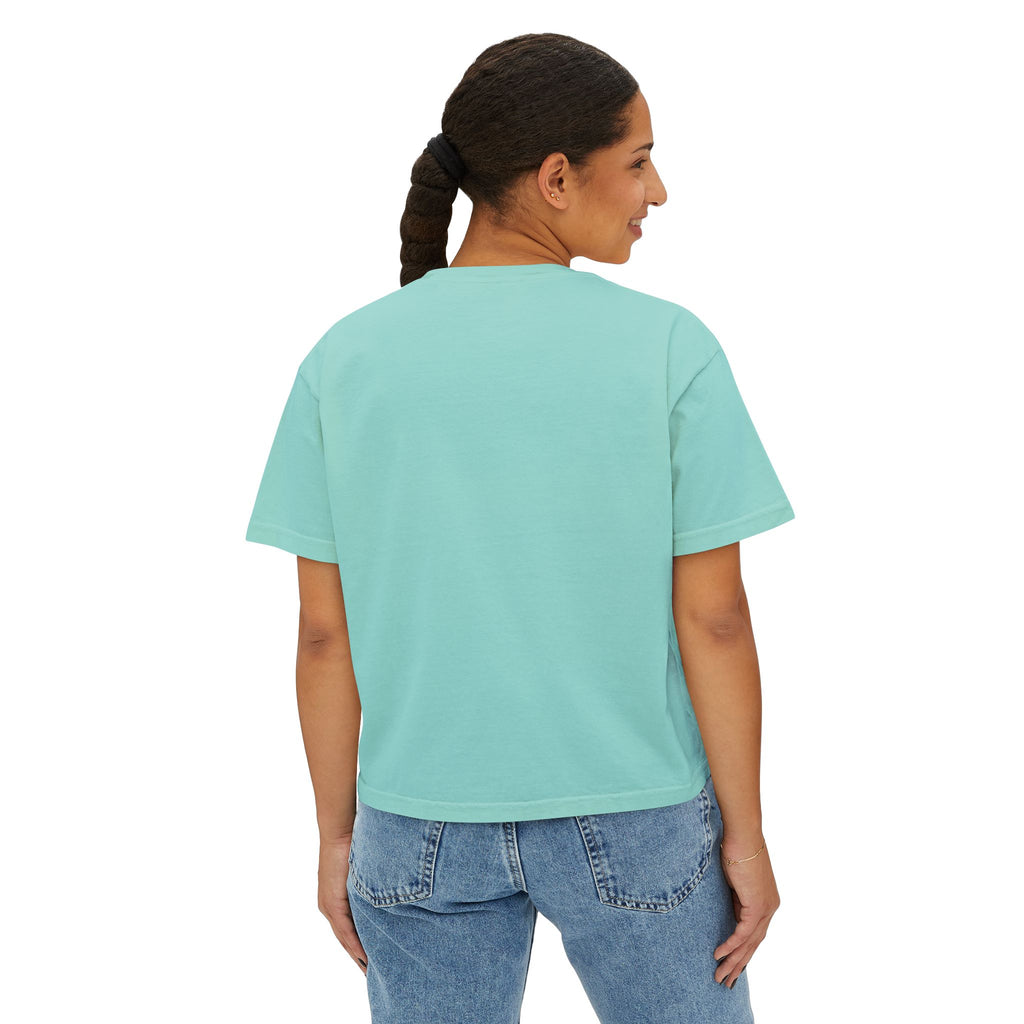 Oyster Shell Women's Boxy Tee (Comfort Color)