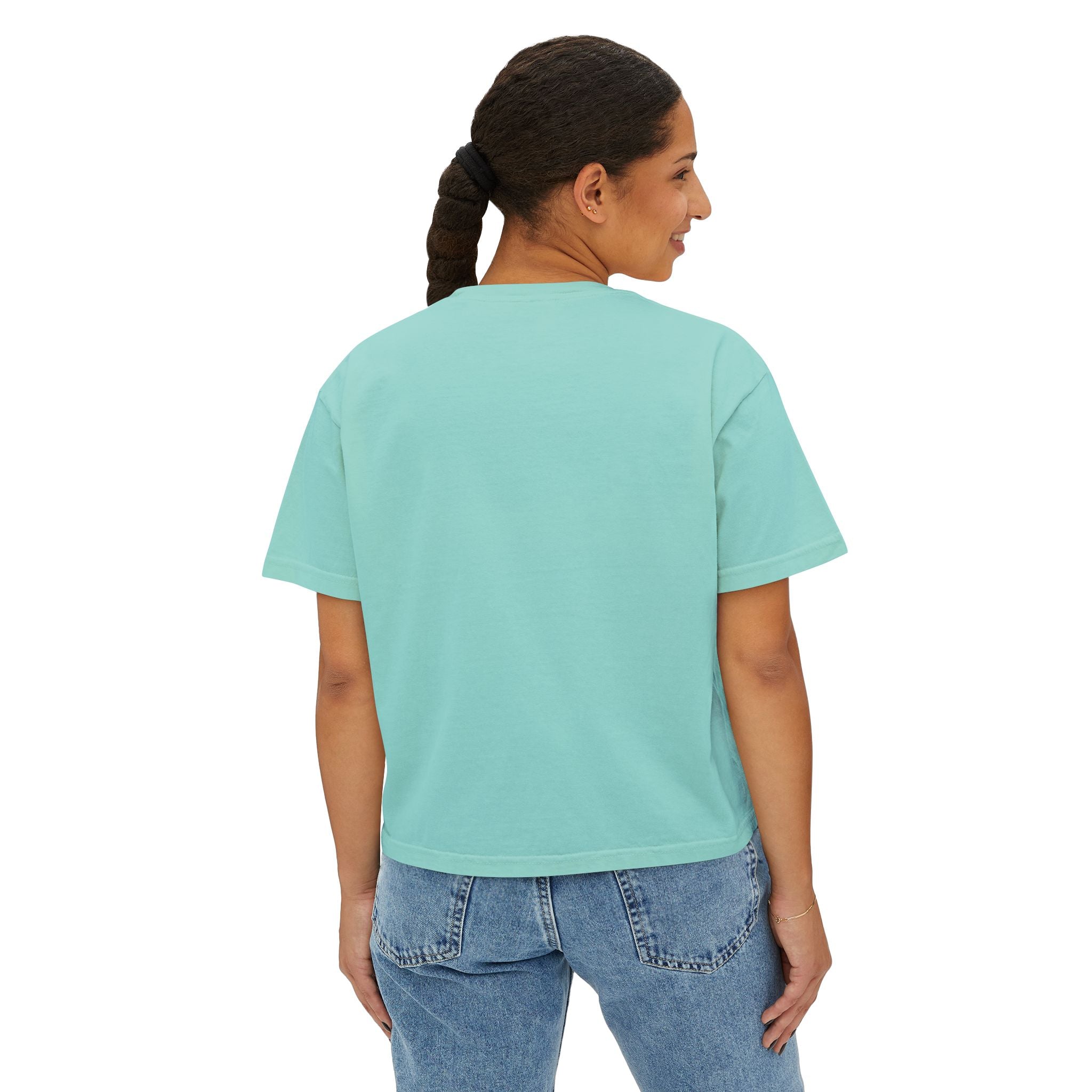 Oyster Shell Women's Boxy Tee (Comfort Color)