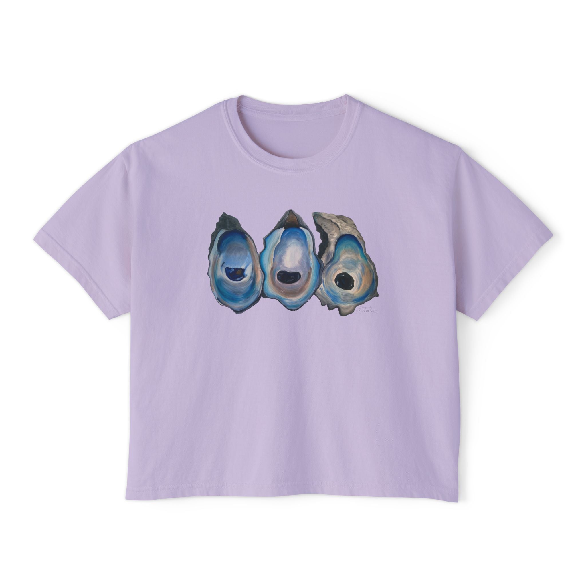 Oyster Shell Women's Boxy Tee (Comfort Color)