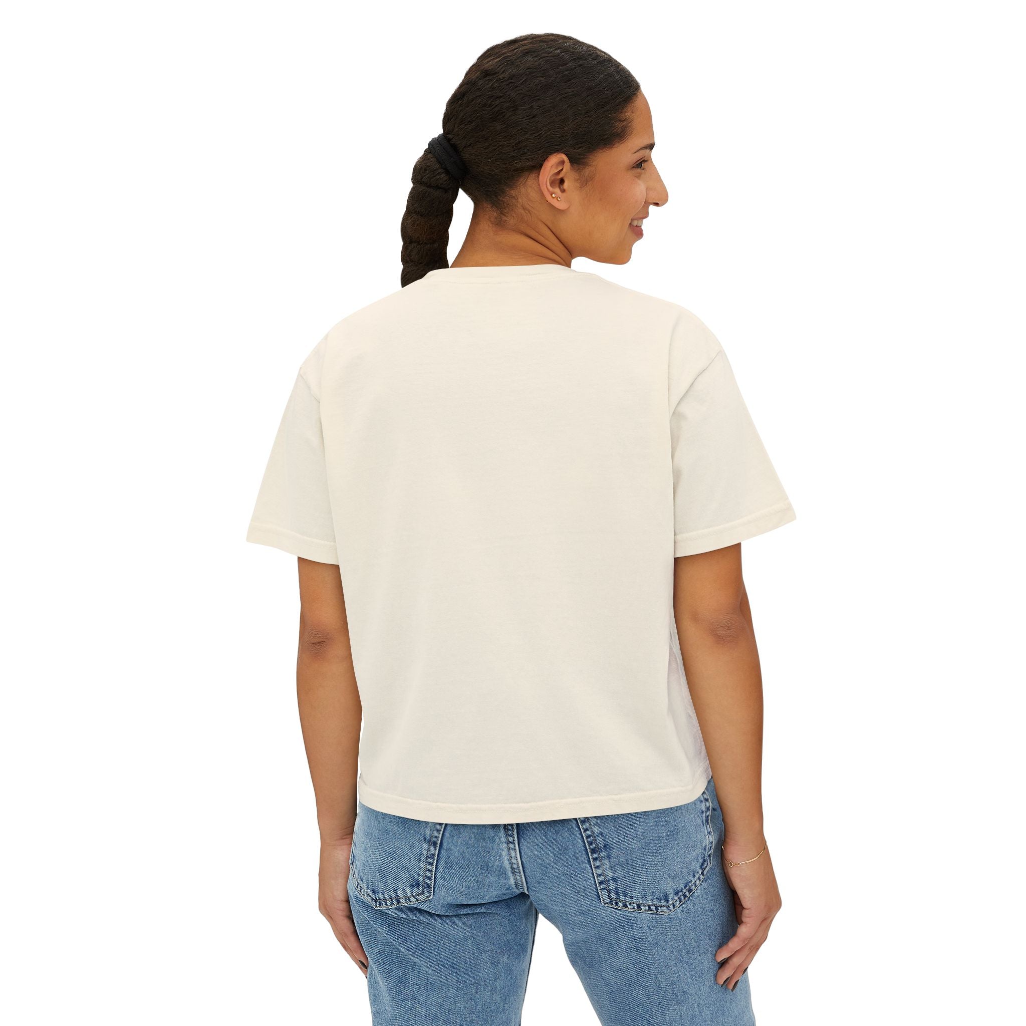 Oyster Shell Women's Boxy Tee (Comfort Color)