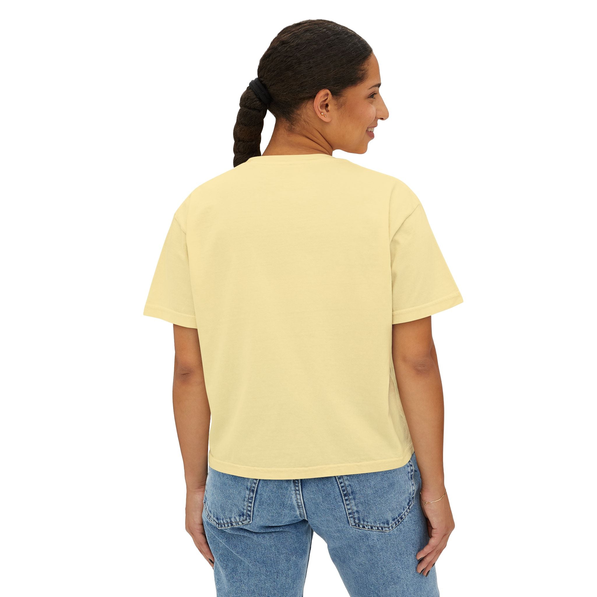 Oyster Shell Women's Boxy Tee (Comfort Color)