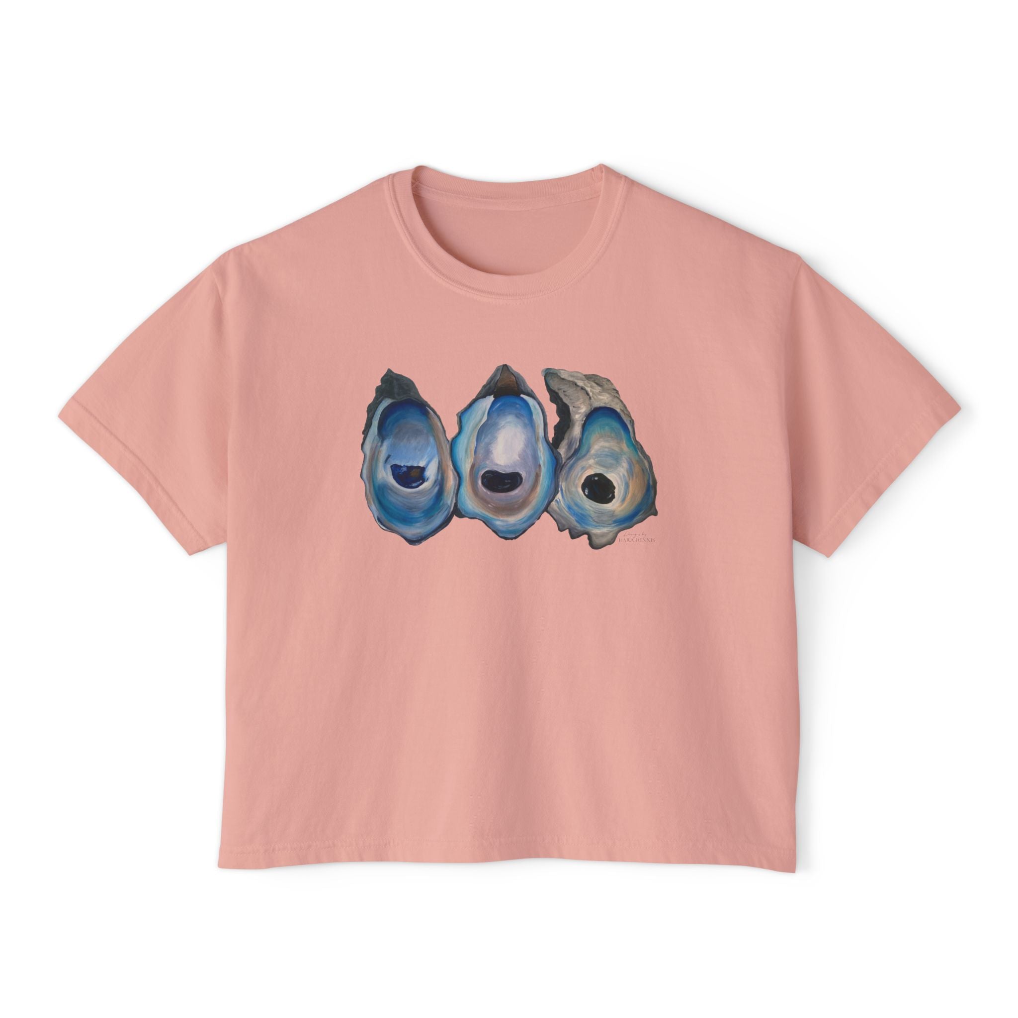 Oyster Shell Women's Boxy Tee (Comfort Color)