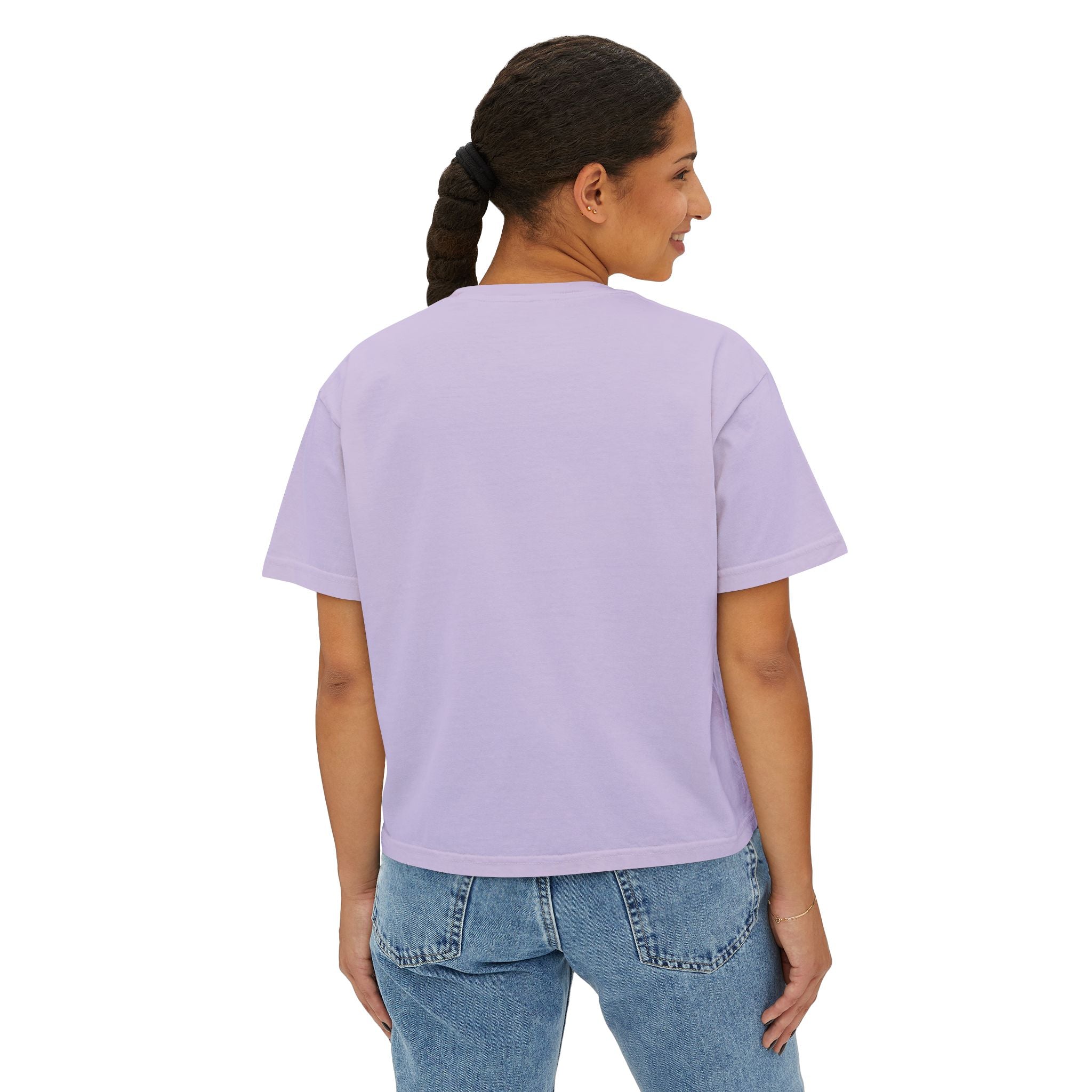 Oyster Shell Women's Boxy Tee (Comfort Color)